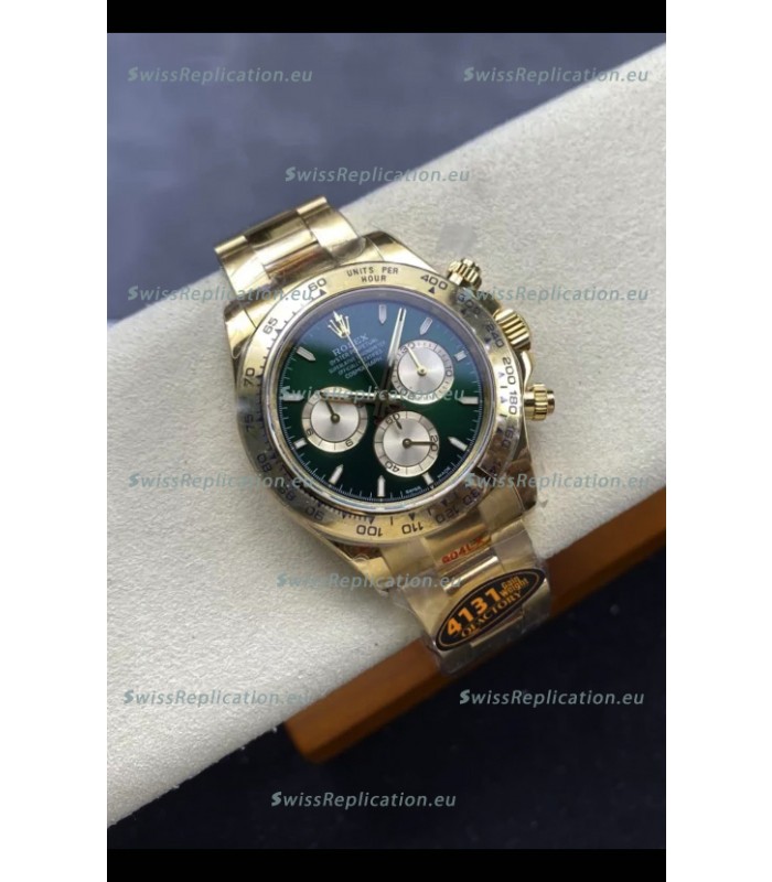 Rolex Daytona Super Clone M116505 Rose Gold Green Dial Original Cal.4131 Movement - 904L Steel Watch