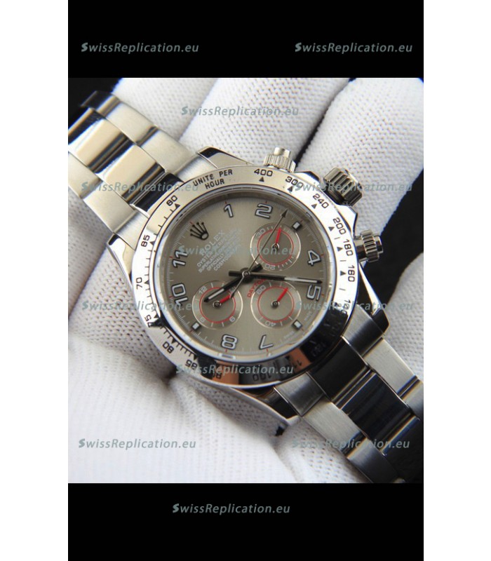 Rolex Daytona Japanese Movement Replica Watch in Grey Dial 