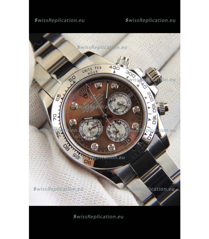Rolex Daytona Japanese Movement Replica Watch in Mother of Pearl Dial 