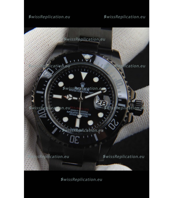 Rolex Sea Dweller Japanese Movement Replica Watch Black Dial 43MM