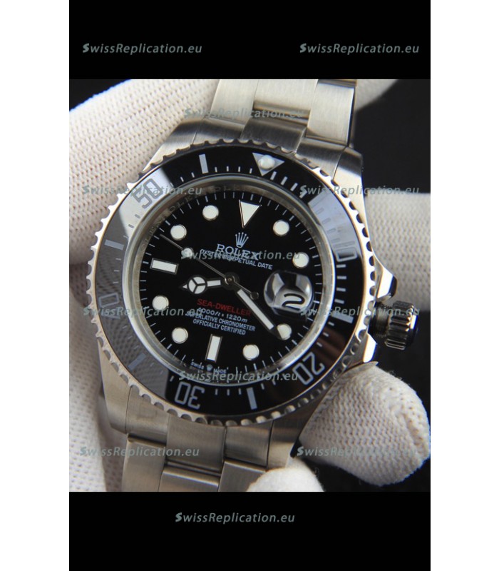 Rolex Sea Dweller Japanese Movement Replica Watch Black Dial 43MM