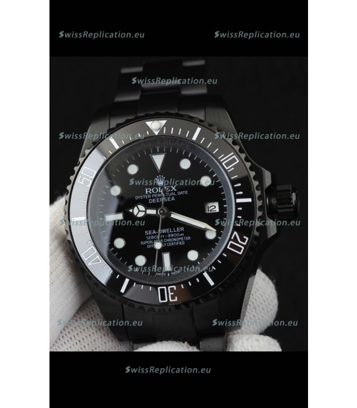 Rolex Sea Dweller Japanese Movement Replica Watch Black Dial 44MM