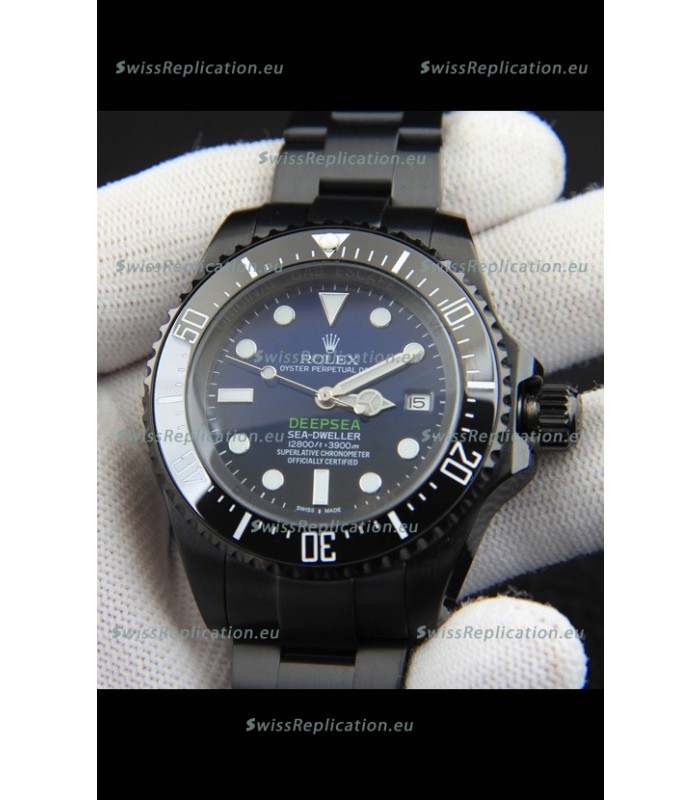 Rolex Sea Dweller Japanese Movement Replica Watch Blue Dial 44MM