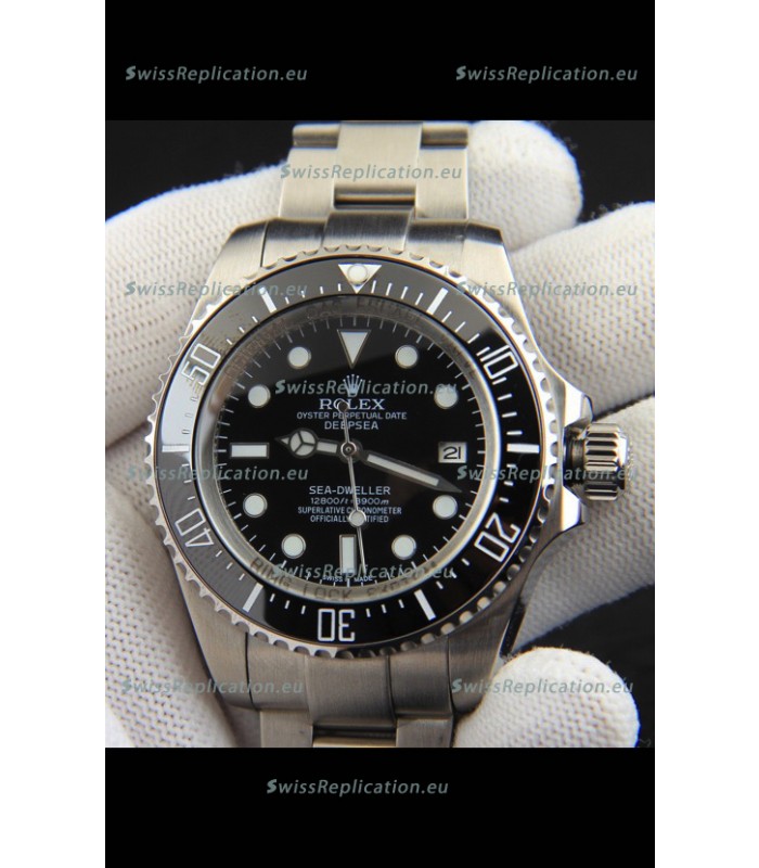 Rolex Sea Dweller Japanese Movement Replica Watch Black Dial 44MM