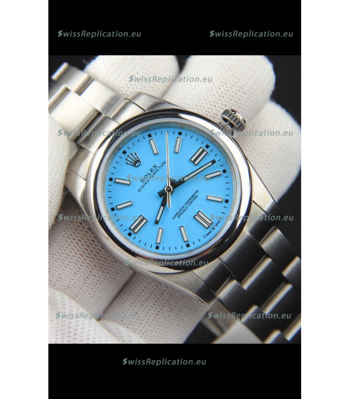 Rolex Oyster Perpetual Japanese Movement Replica Watch 36MM - Tiffany Blue Dial
