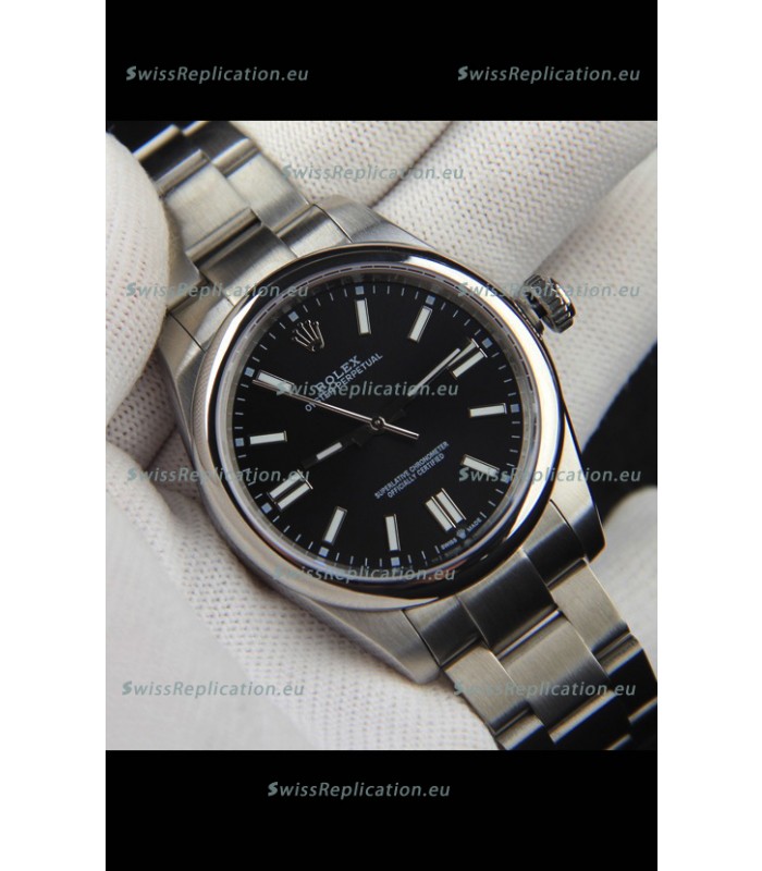 Rolex Oyster Perpetual Japanese Movement Replica Watch 41MM - Black Dial