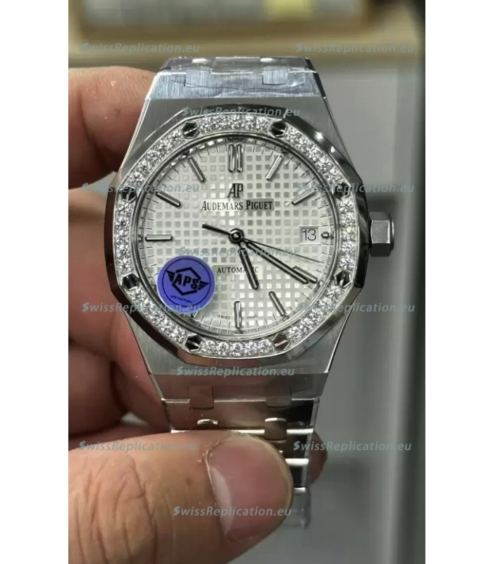 Audemars Piguet Royal Oak 37MM White Dial Watch in 3120 Movement - 1:1 Mirror Replica