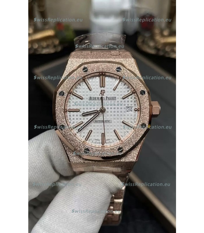 Audemars Piguet Royal Oak 37MM Frosted Casing Watch in 3120 Movement - 1:1 Mirror Replica