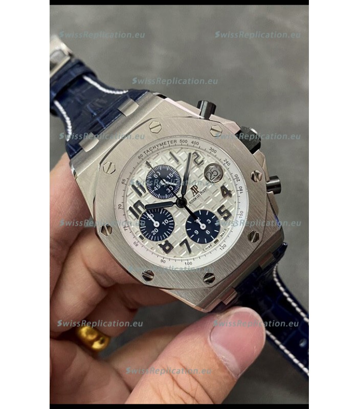 Audemars Piguet Royal Oak Offshore Chronograph White Dial 904L Steel 1: 1 Mirror 3126 Movement