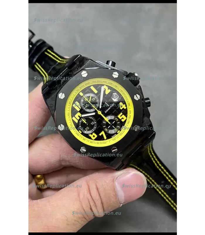 Audemars Piguet Royal Oak Offshore Bumble Bee Chronograph Black Dial - Forged Carbon Casing