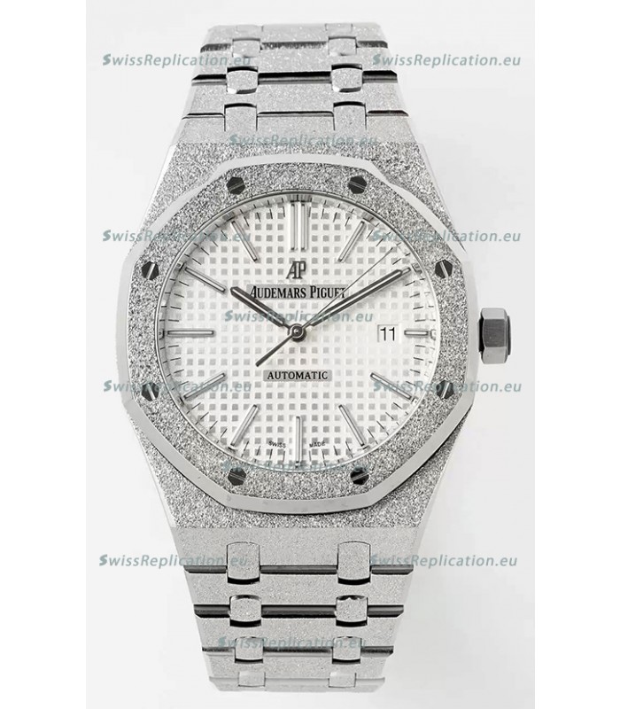 Audemars Piguet Royal Oak 15410BC 41MM White Dial 904L Steel CALIBRE 3120 Movement 1:1 Mirror Replica