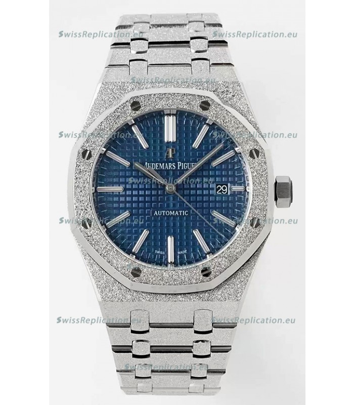 Audemars Piguet Royal Oak 15410BC 41MM Blue Dial 904L Steel CALIBRE 3120 Movement 1:1 Mirror Replica