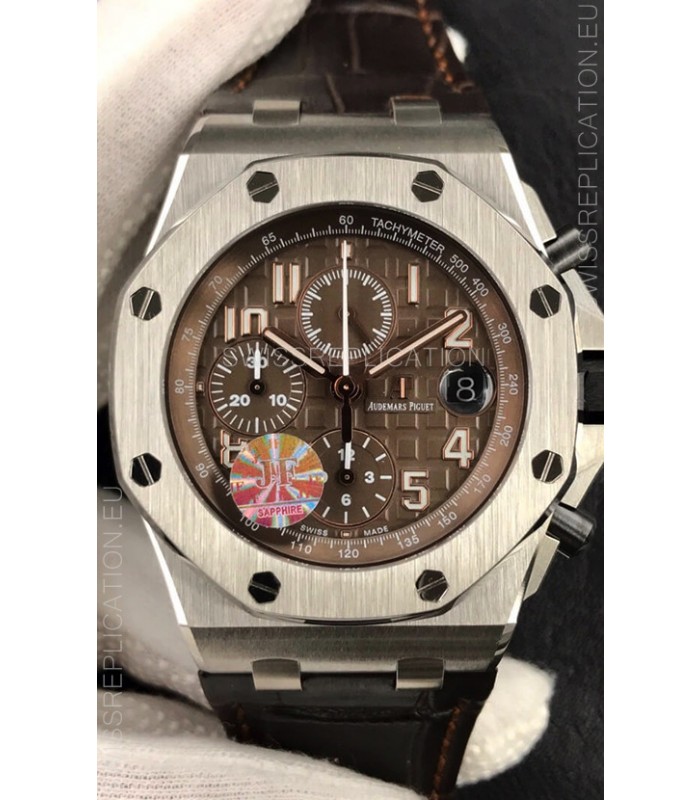 Audemars Piguet Royal Oak Offshore Chronograph Brown Dial 904L Steel - 1:1 Mirror 3126 Movement