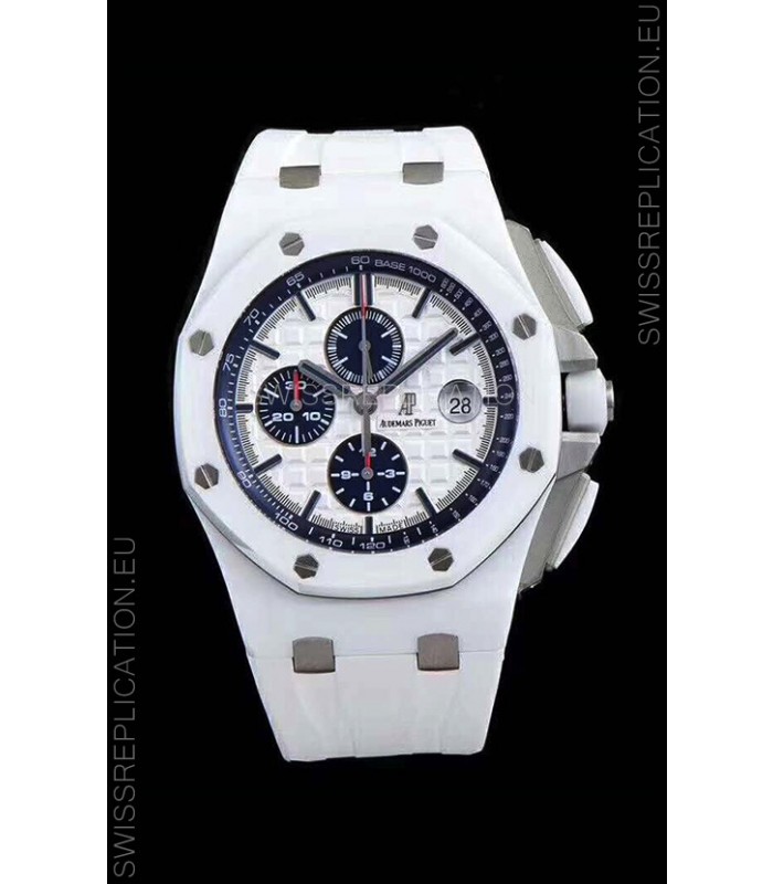 Audemars Piguet Royal Oak Offshore White Ceramic - Ultimate 1:1 3126 Movement