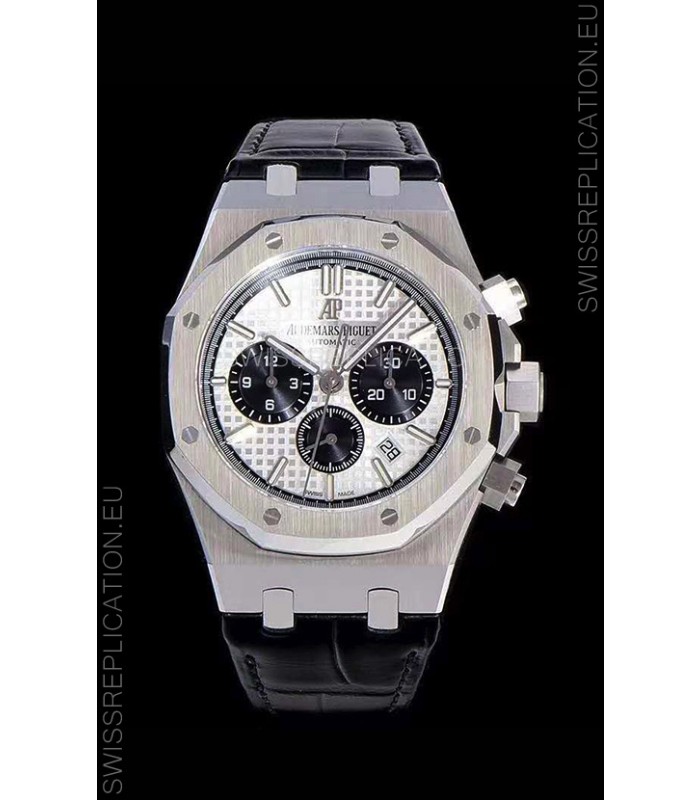 Audemars Piguet Royal Oak Chronograph White Dial 904L Steel 1:1 Mirror Replica