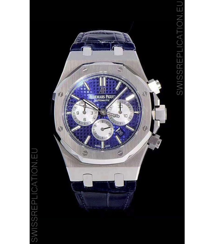 Audemars Piguet Royal Oak Chronograph Blue Dial 904L Steel 1:1 Mirror Replica