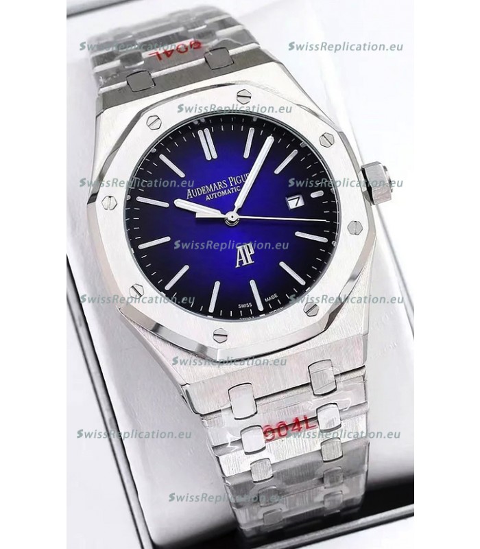 Audemars Piguet Royal Oak Jumbo Extra Thin Edition Watch in Blue Dial - 39MM in 904L Steel Case
