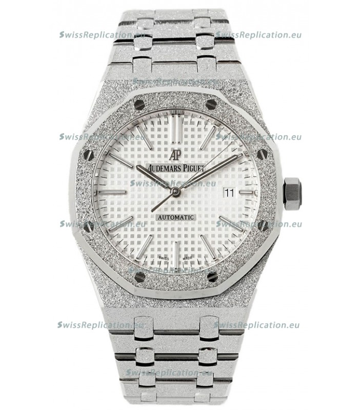 Audemars Piguet Royal Oak Frosted 37MM Self-Winding White Dial 1:1 Mirror Replica Watch