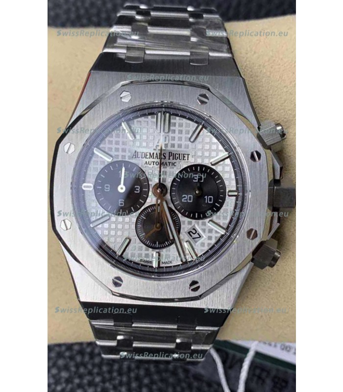Audemars Piguet Royal Oak Chronograph White Dial Steel Strap Swiss Replica Watch