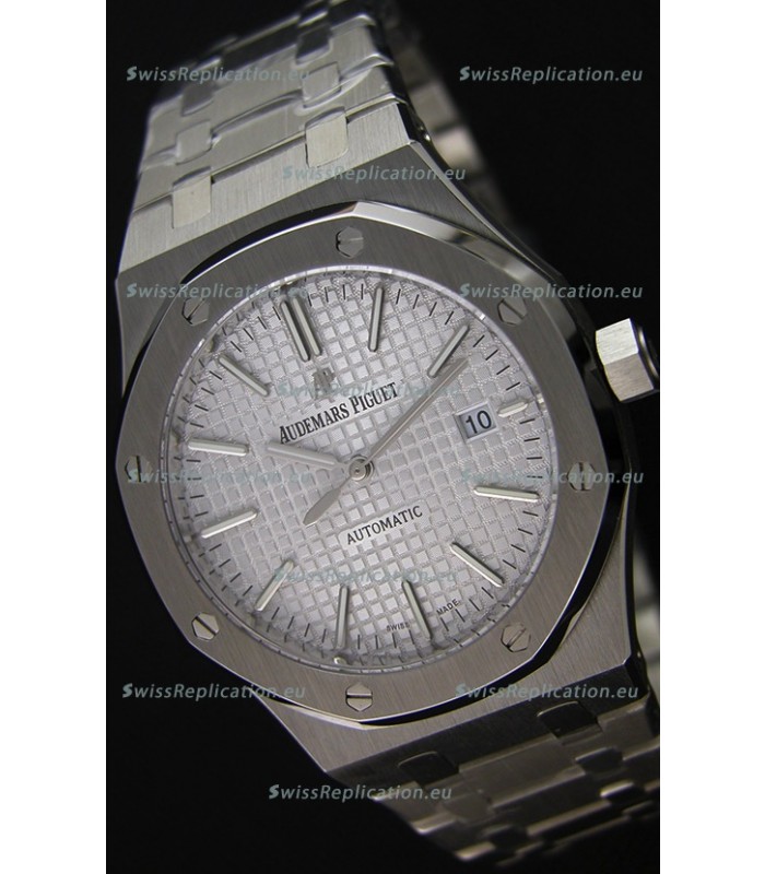 Audemars Piguet Royal Oak 41MM Silver Dial Steel Strap - 1:1 Mirror Ultimate Edition