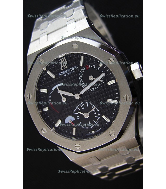 Audemars Piguet Royal Oak Dual Time Swiss Replica Watch in Black Dial