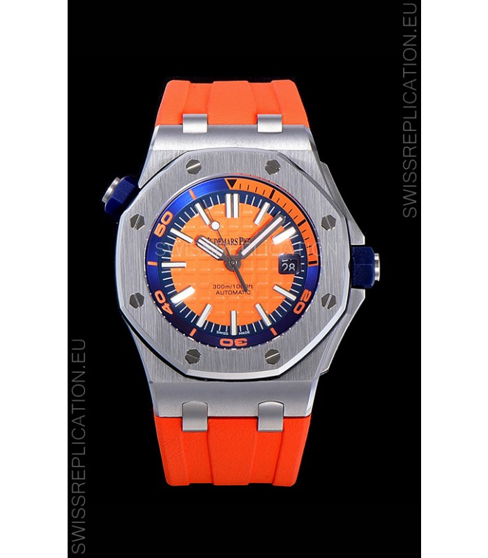 Audemars Piguet Royal Oak Diver Swiss Replica Orange Dial 1:1 Quality 3120 Movement 904L Steel 