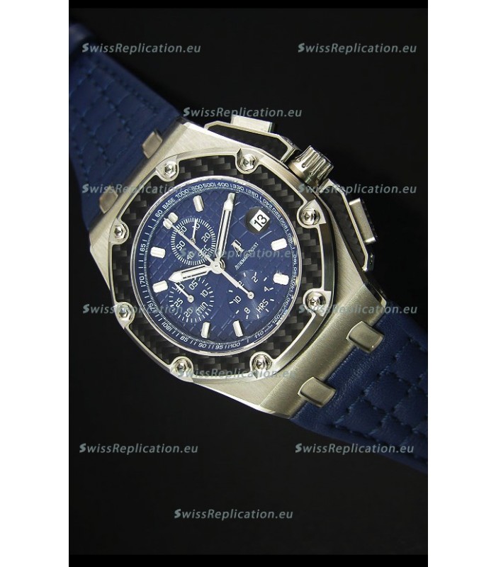 Audemars Piguet Royal Oak Offshore Juan Pablo Montoya Swiss Watch 3120 Movement Blue Dial - 1:1 Mirror