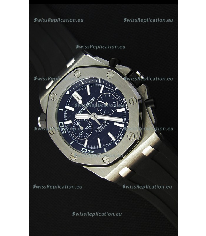 Audemars Piguet Royal Oak Offshore Diver Chronograph Swiss Quartz Replica Watch in Black Dial