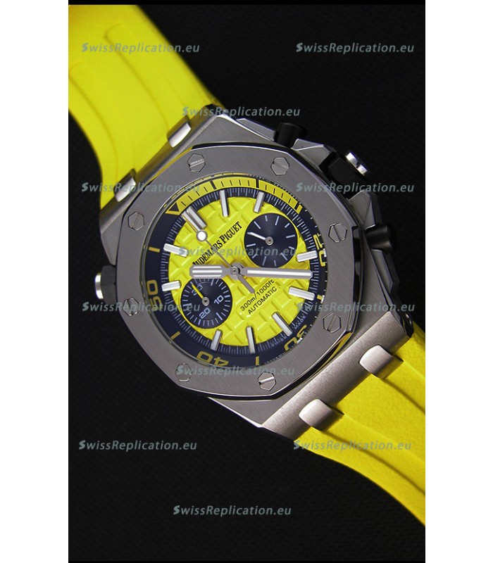 Audemars Piguet Royal Oak Offshore Diver Chronograph Swiss Quartz Replica Watch in Yellow