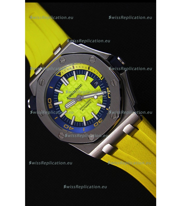 Audemars Piguet Royal Oak Offshore Diver Japanese Automatic Replica Watch in Yellow