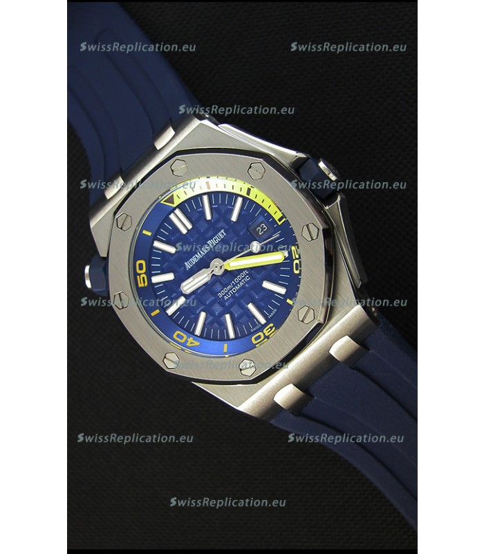 Audemars Piguet Royal Oak Offshore Diver Japanese Automatic Replica Watch in Dark Blue