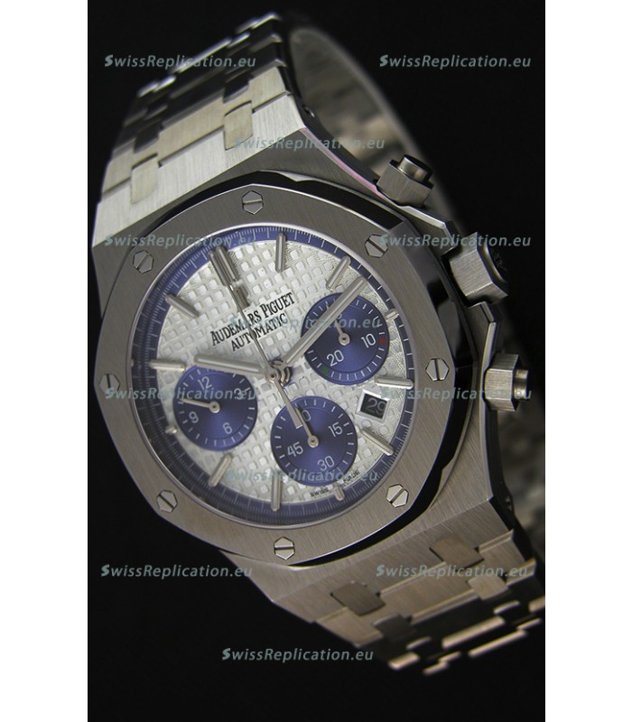 Audemars Piguet Royal Oak Chronograph White Dial Steel Strap Swiss Replica Watch 