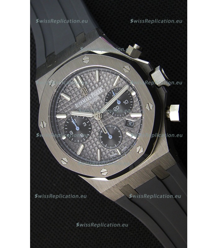 Audemars Piguet Royal Oak Chronograph Slate Grey Dial Rubber Strap Swiss Replica Watch 