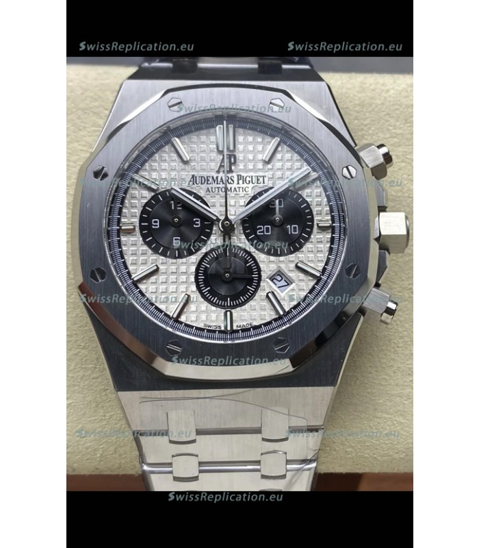 Audemars Piguet Royal Oak Chronograph White Dial Steel Strap Swiss Replica Watch