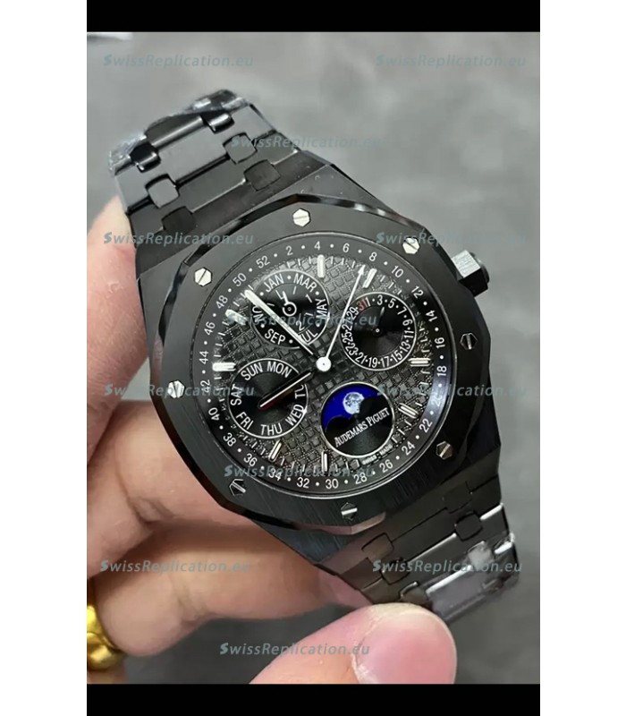 Audemars Piguet Royal Oak Perpetual Calendar Super Clone Black Ceramic Replica Watch