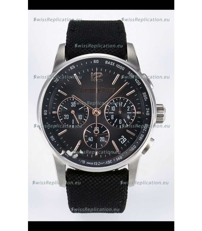Audemars Piguet CODE 11.59 Chronograph Swiss Replica Watch in 904L Steel Grey Dial Gold Hands