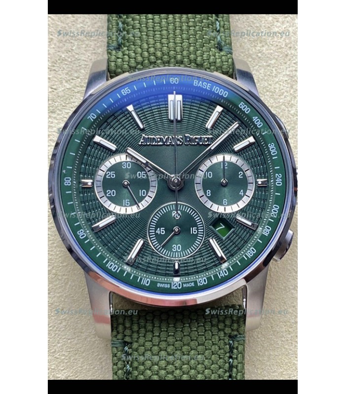 Audemars Piguet CODE 11.59 Chronograph Swiss Replica Watch in 904L Steel Green Dial
