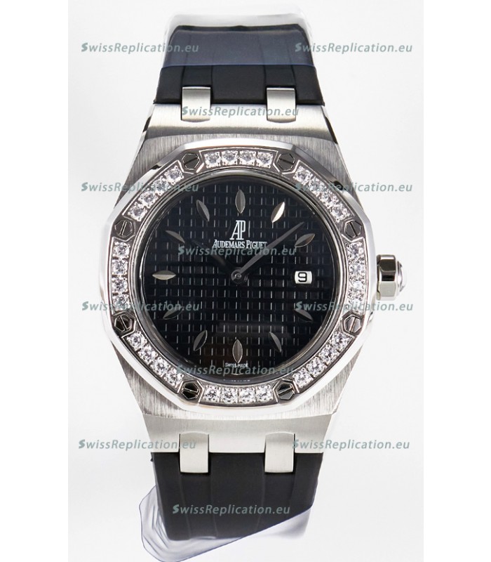 Audemars Piguet Royal Oak 33MM 904L Steel Quartz Black Dial Swiss Replica Watch