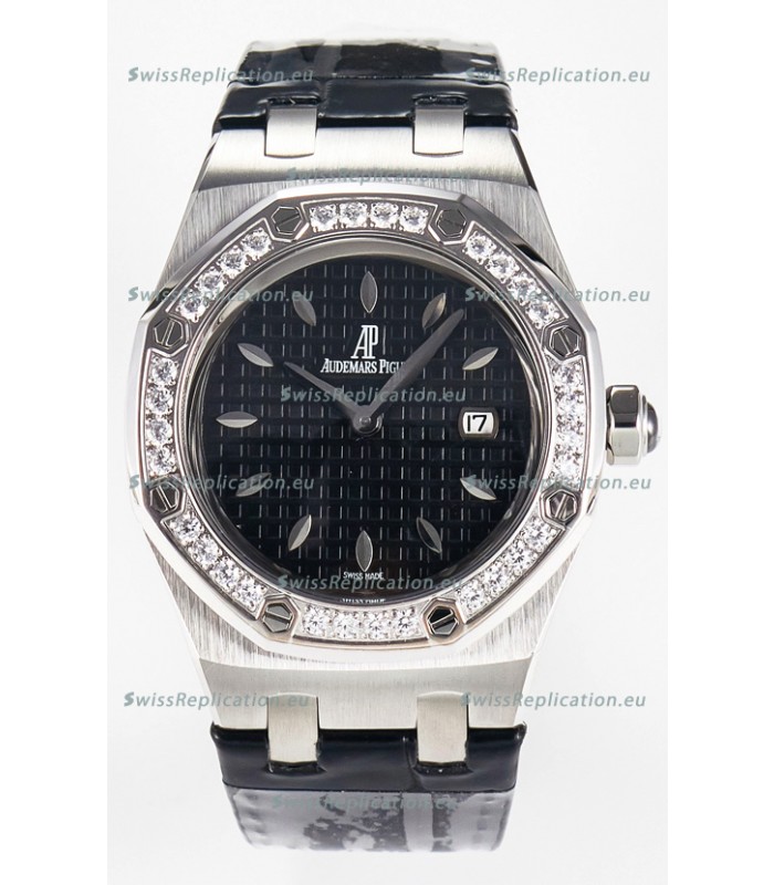 Audemars Piguet Royal Oak 33MM 904L Steel Quartz Black Dial Swiss Replica Watch