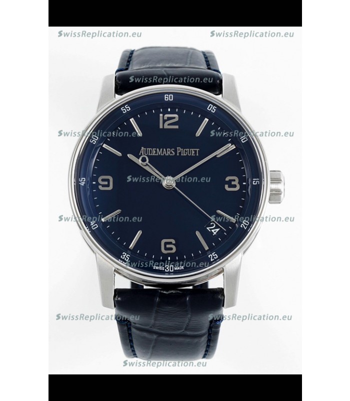 Audemars Piguet CODE 11.59 15210 Blue Dial Swiss Replica Watch in 904L Steel Casing 41MM