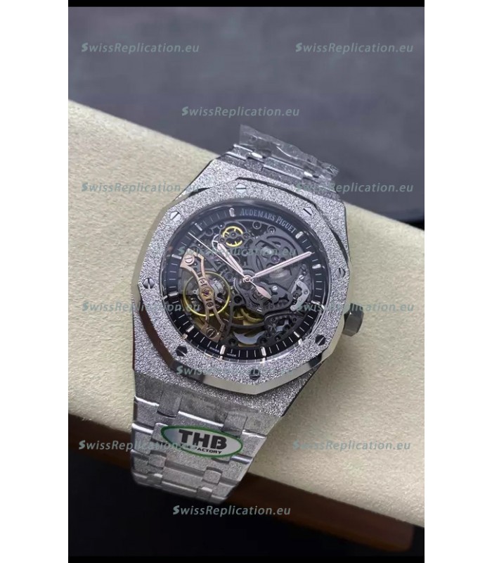 Audemars Piguet Royal Oak Double Balance Wheel Openworked FROSTED Edition 1:1 Superclone Replica Watch