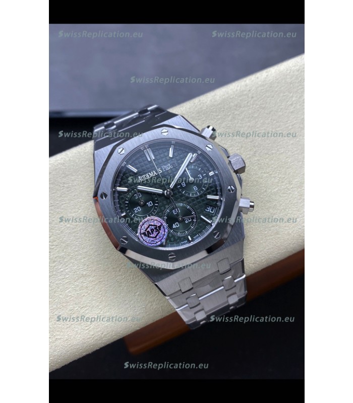 Audemars Piguet Royal Oak Chronograph 1:1 Mirror Replica - 904L Steel in Green Dial 41MM