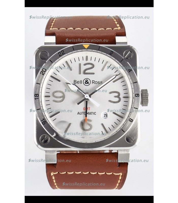 Bell & Ross BR03-93 GMT Edition White Dial 1:1 Mirror Replica Watch 