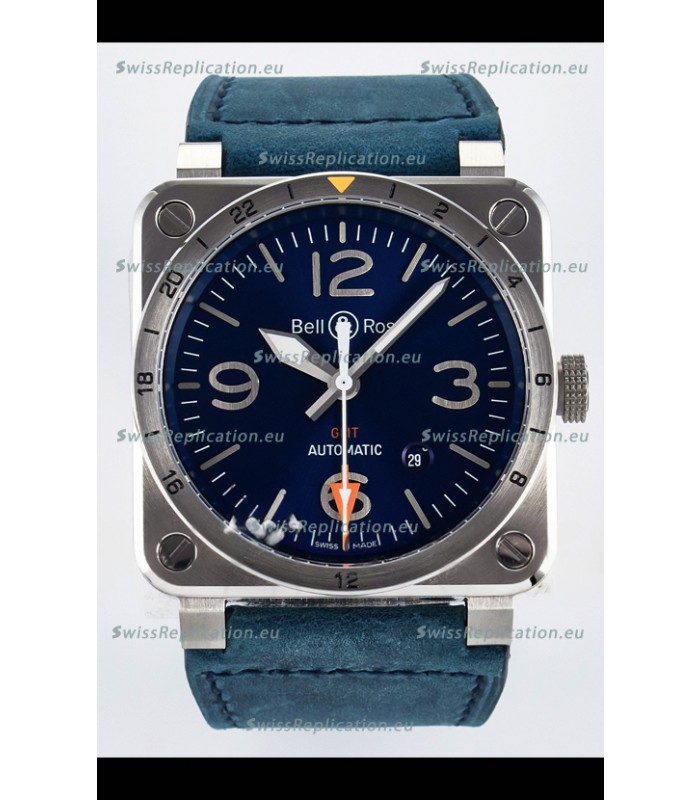 Bell & Ross BR03-93 GMT Edition Blue Dial 1:1 Mirror Replica Watch 