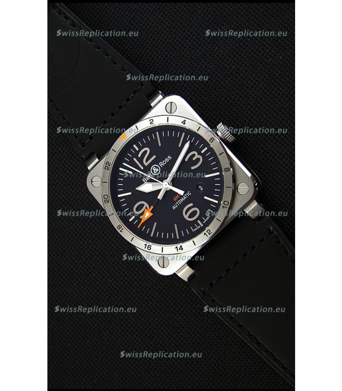 Bell & Ross BR03-93 GMT Steel Swiss Replica Watch 1:1 Edition 42MM
