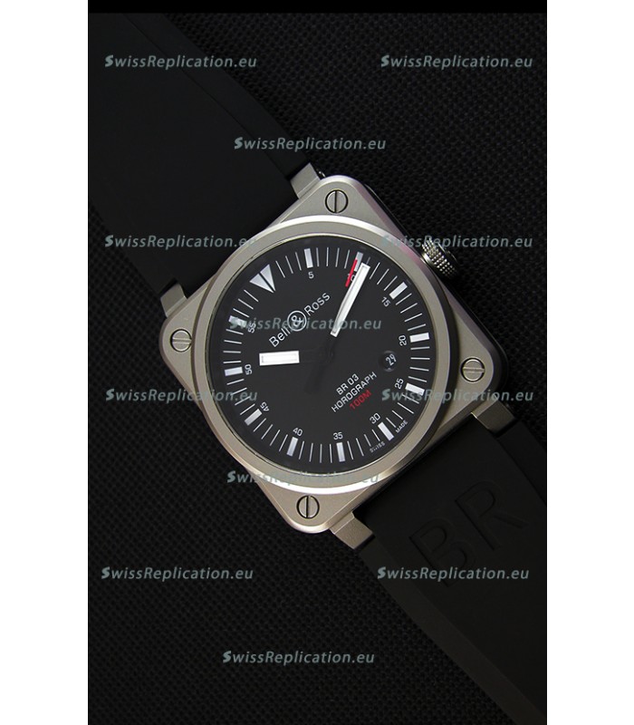 Bell & Ross BR03-92 Horograph Black Dial Swiss Rubber Strap 1:1 Mirror Replica Watch