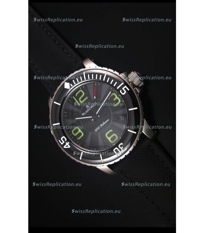 Blancpain 500 Fathoms Swiss Replica Watch in Grey Dial - 1:1 Mirror Edition