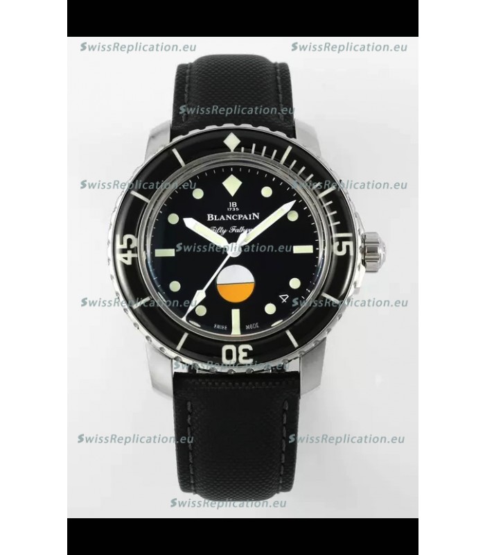 Blancpain Fifty Fathoms MIL-SPEC HODINKEE 1:1 904L Stainless Steel Swiss Replica Watch 