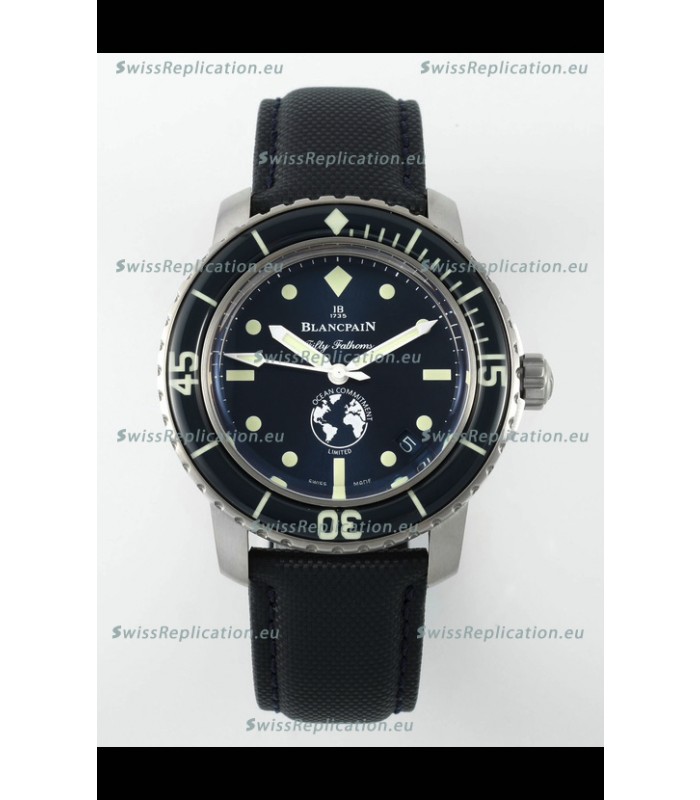 Blancpain Fifty Fathoms OCEAN COMMITMENT III 1:1 904L Stainless Steel Swiss Replica Watch 