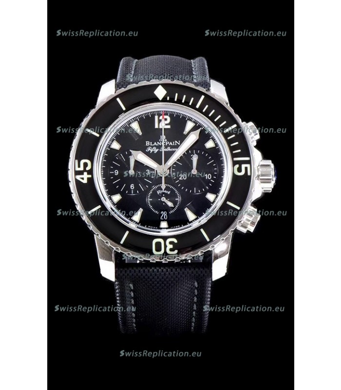 Blancpain Blancpain Fifty Fathoms Chronograph Flyback Black 1:1 Mirror Replica Watch